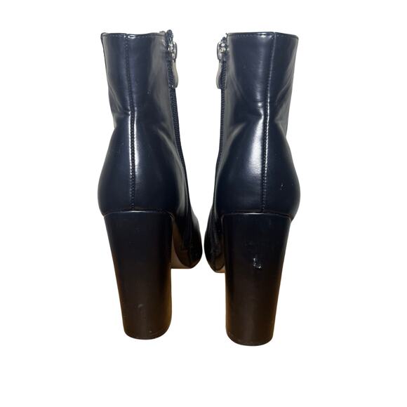 PrettyLittleThing Sofie-2 Black Block Heel Ankle Boots – Size 4 - Picture 3 of 7